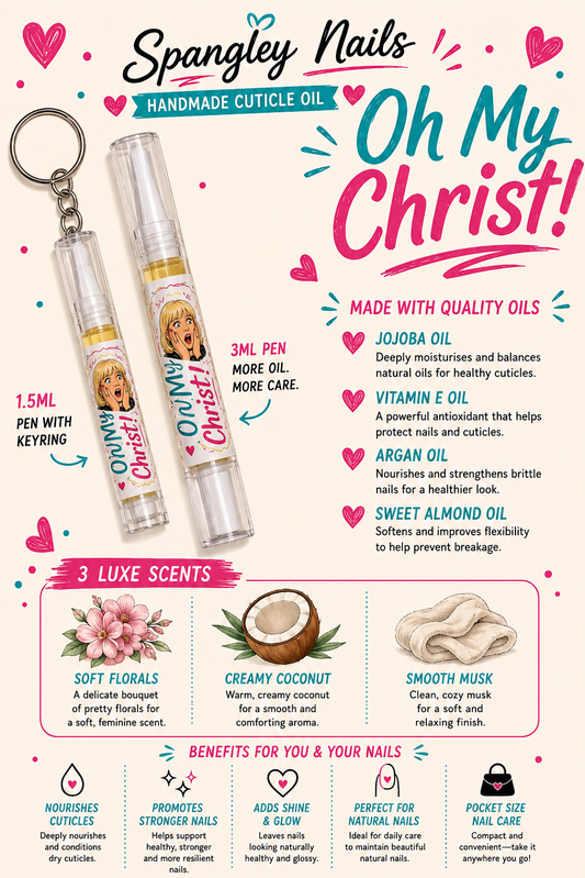 Oh My Christ! Cuticle Oil Keyring