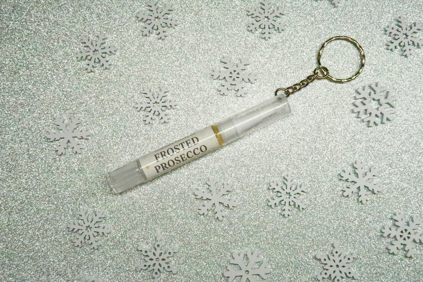 Frosted Prosecco Cuticle Oil Keyring