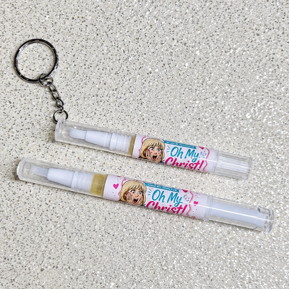 Oh My Christ! Cuticle Oil Keyring