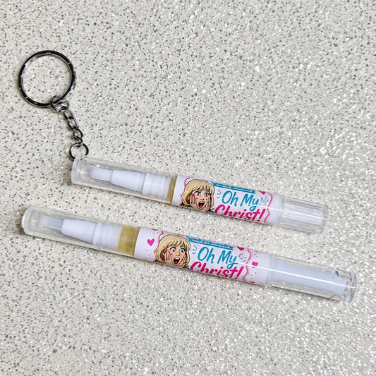 Oh My Christ! Cuticle Oil Keyring