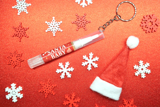 Santa Baby Cuticle Oil Keyring
